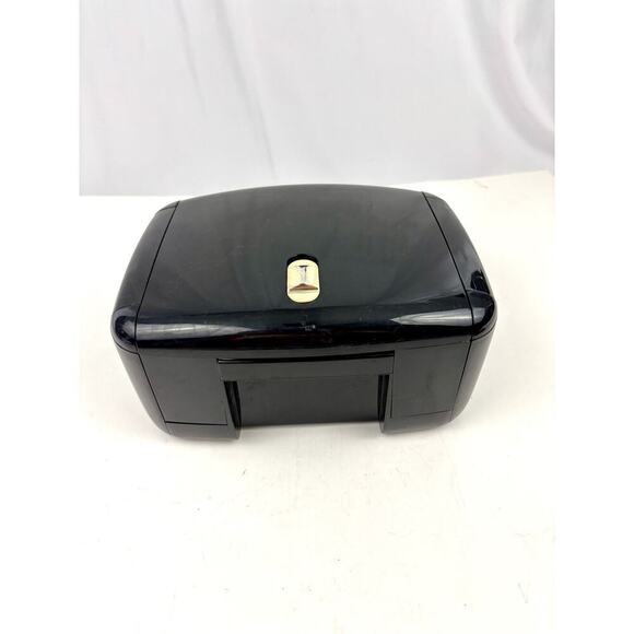 Vintage 1980s The Jewel Kit Expandable Fold-Out Jewelry Box Black USA Made - Picture 2 of 16